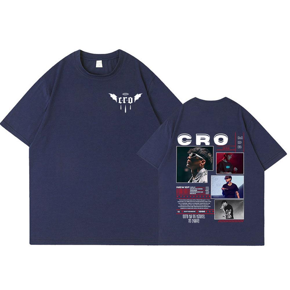 RRapper C.R.O Graphic T Shirts Men Women Clothing Hip Hop Fashion T-shirts Vintage Oversized Cotton Short Sleeve Tees Streetwear