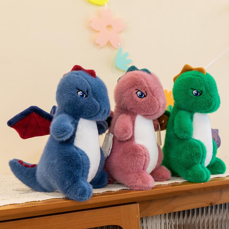 Adorable Green Dinosaur Plush Toy Stuffed Animal For Boys Birthday Gift