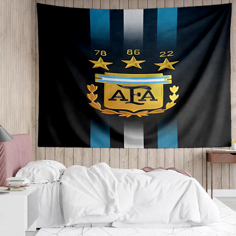 Argentina Football Club Printed Printed Tapestry, for Bedroom,Livingroom, Dormitory, Large Wall Decor, Fabric Decor Fan Birthday Gifts