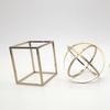 Nordisch Modern Geometrische Eisenkunst Dekoration – Minimalistische 3D Heimornamente