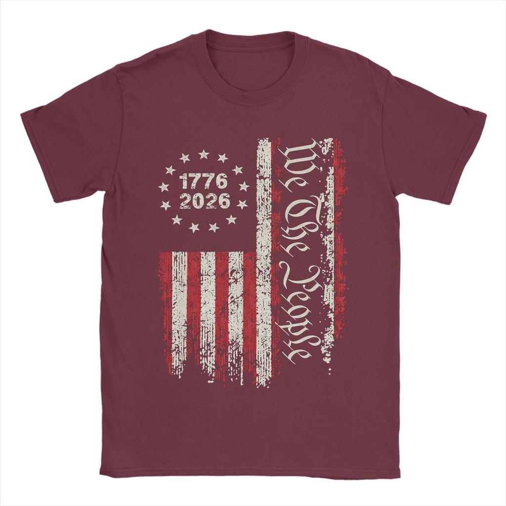 250 Years America Unisex T Shirts 2026 250th Anniversary Us Flag Funny Tee Shirt Short Sleeve Tshirts 100 Cotton Summer Clothes