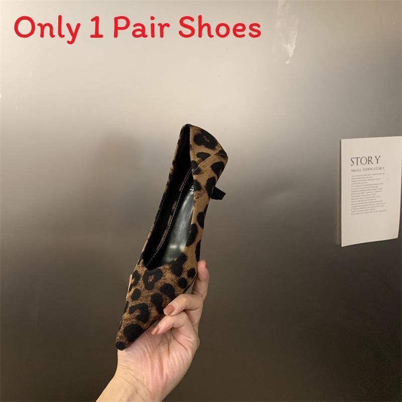 Classic High Heels For Women With Superfiber Upper And Rubber Sole For Daily Office Wear