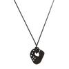 Polka Dot Charm Long Sweater Chain Heart Pendant Sweater Necklace Heart Pendant Necklace  For Women