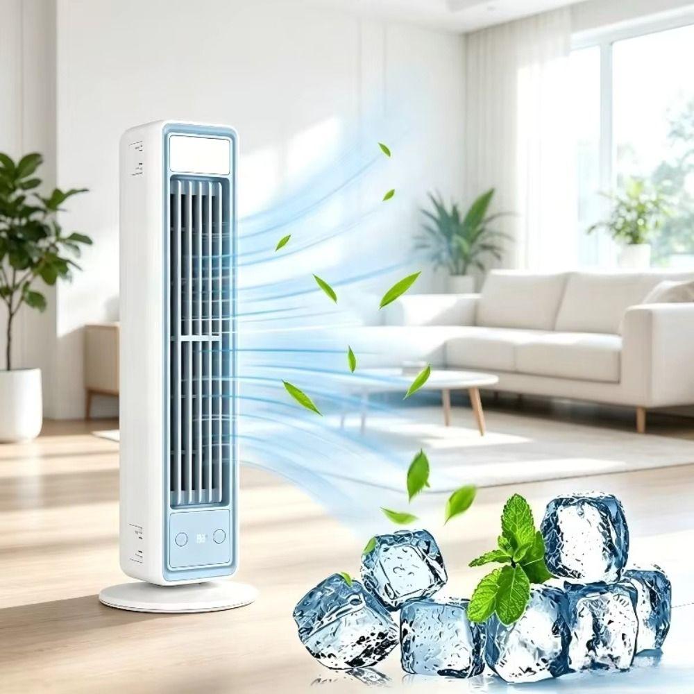 Ventilatore Condizionatore d'Aria Multidimensionale Silenzioso Senza Pale Raffrescatore d'Aria Silenzioso Umidificatore Montabile a Parete