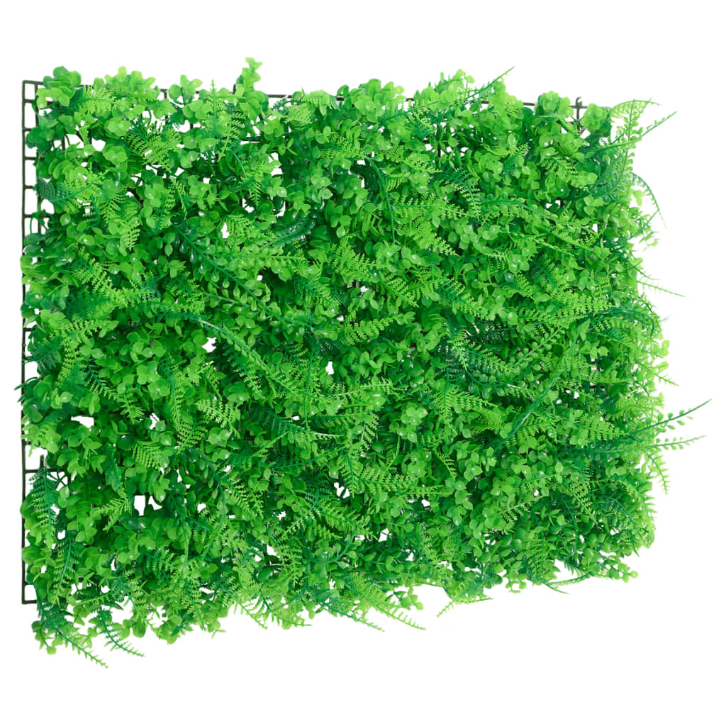 Artificial Fern Leaf Privacy Screen 24 Pcs Green 40 X 60 Cm