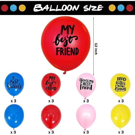 Friends Birthday Decorations, Friend TV Show Birthday Party Decorations, The One Where Turns Banner Hanging Swirl Balloon Cake Cupcake Topper for TV