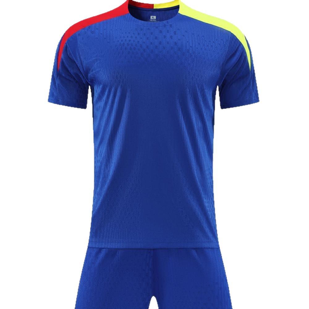 High-Quality Short Sleeve Football Kit: Quick-Dry Jersey for Children and Adults - Customizable Training Wear