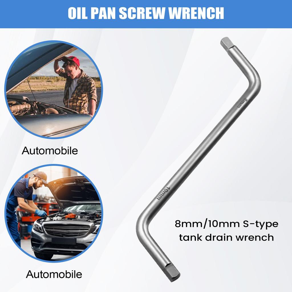 Drain Plug Removal Tool 10mm 8mm Repair Car Tools Engine Oil Drain Plug Remover For Truck Vehicle Automotive Sedan Pickup