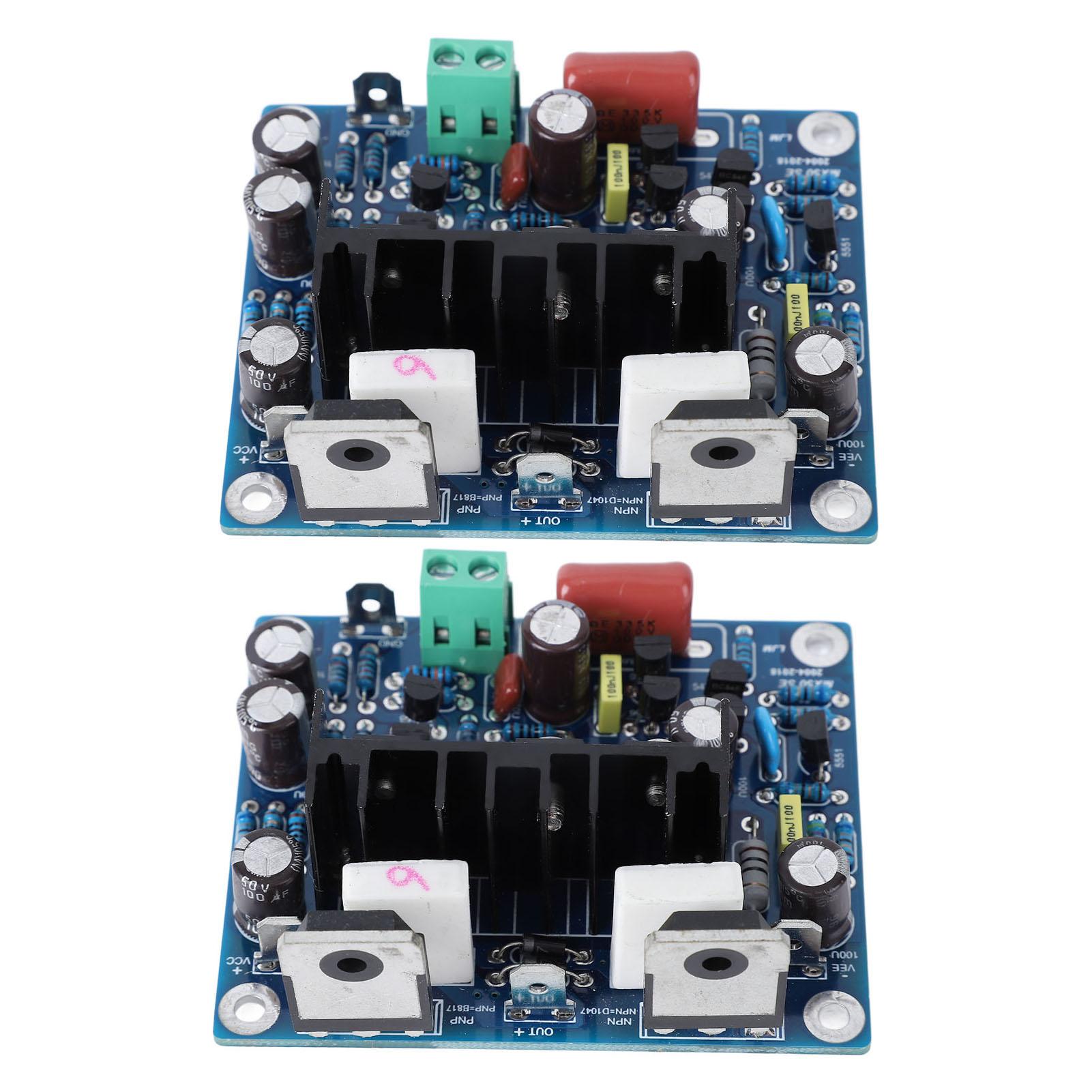 

2Pcs MX50 SE Amplifier Board KTB817 Chip 15‑100W 8 Ohm High Power Dual Channel Power Amplifier Board