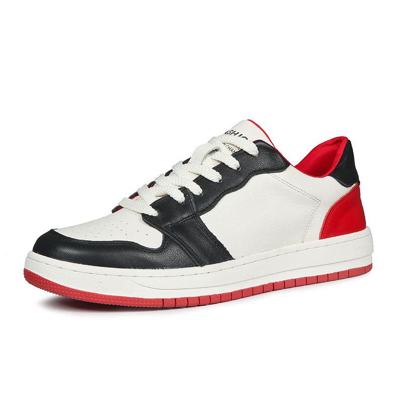 Board shoes men's leather trend sports board shoes low cut breathable casual shoes men's trend
