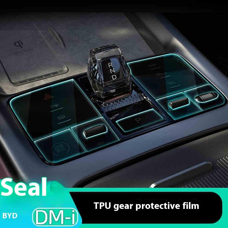 For BYD Seal 07 DMI TPU Protective Film for Central Control, Gear Shift, Windows - Anti-scratch Interior Upgrade Car Accessories
