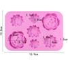 New Arrival 1pc Silicone Flower Cake Mold Ice Cube Tray Jelly Chocolate Molds Candy Cake Mould DIY Soap Molds