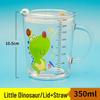 Portable Glass Mug with Lid and Handle