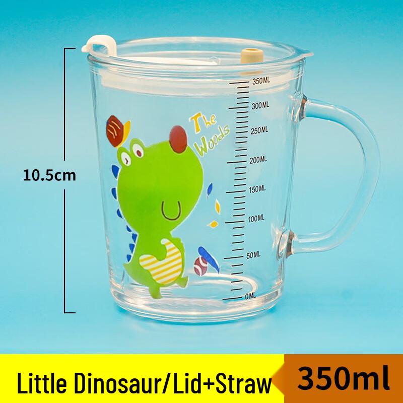 Portable Glass Mug with Lid and Handle