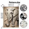 DIY Pearl Diamond Art Painting Kits for Adult and Beginners, Majestic Elephant Sparkling Painting Craft Home Wall Decor Handmade Gift