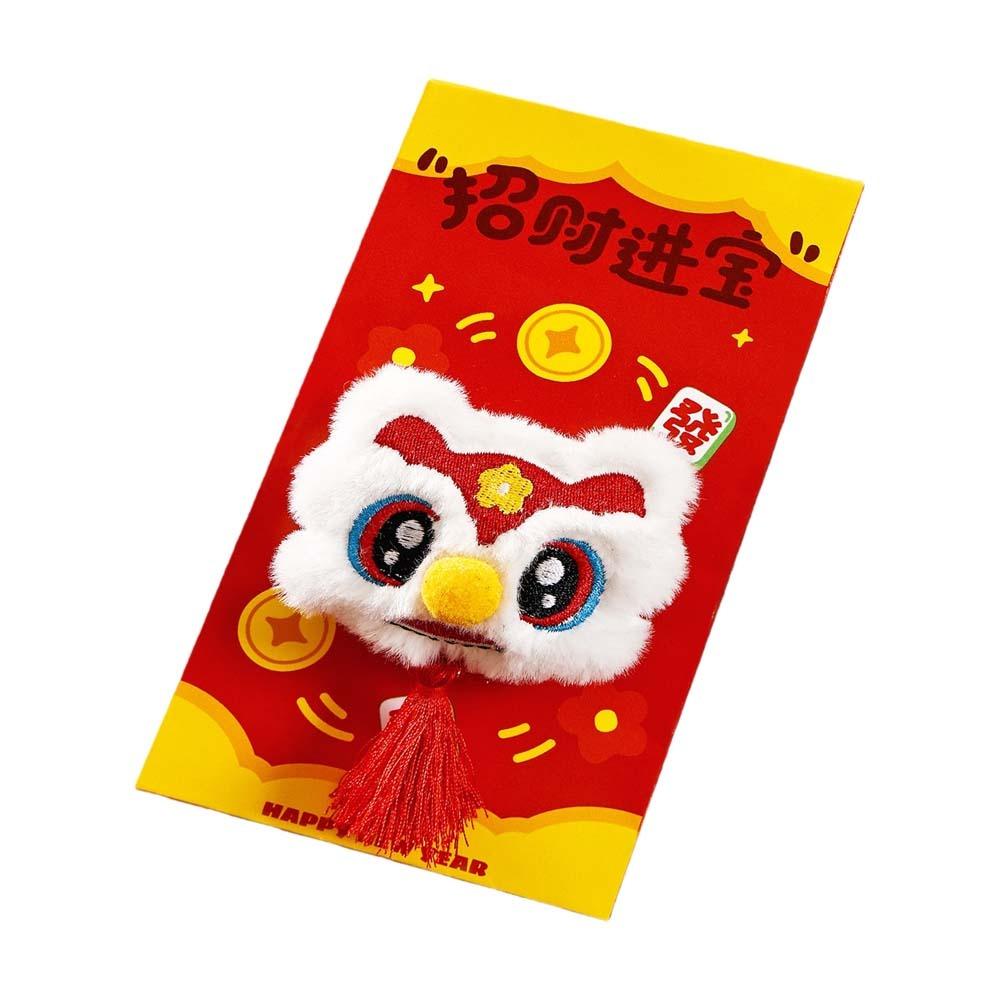Cute Chinese Style 3D Horse Red Envelope 3D Pony Lion Dance Money Pouch Best Wishes Cartoon Lucky Cat Hongbao Wedding