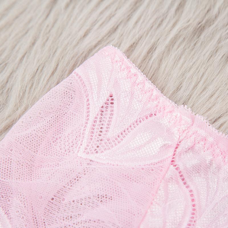 Intimo Sexy in Pizzo Trasparente a Vita Media da Donna Mutandine a Triangolo Traspiranti e Confortevoli Sollevano i Fianchi