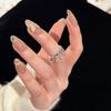 Modny szyk   Wysokiej jakości pierścionki z frędzlami w kształcie kropli wody dla kobiet, pierścionek luksusowy, odpowiedni do codziennej biżuterii