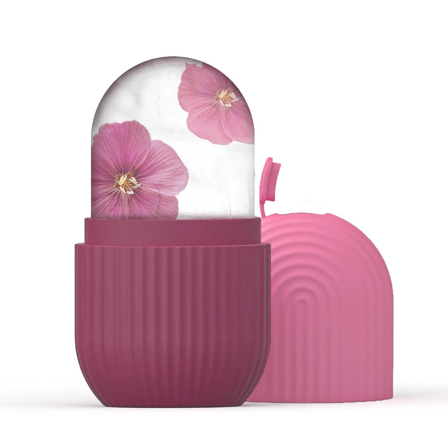 

Силиконовые лотки для кубиков льда, косметический лифтинговый ледяной шар, массажер для лица, контурный ролик для глаз, уход за лицом, инструмент для ухода за кожей, уменьшающий прыщи розы красного