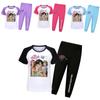 Kpop Demon Hunters Saja Jongens Patroon Kinder Katoenen Pyjamaset Met Cartoon Patroon Voor Zomer En Lente Nachtkleding