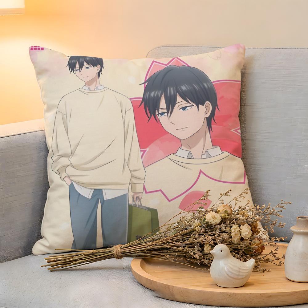 Cushion Cover  Linen  SkinFriendly Soft Decorative Case For Sofa Home Decor Kwaii AAkane KKinoshita Pillow cover