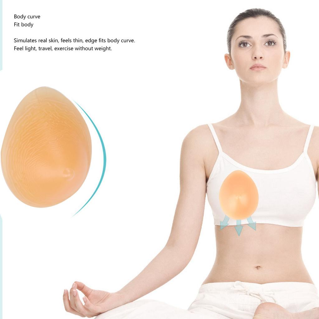 Brusteinlage Künstliches Silikon Hautfarbe Tropfenförmig Fake-Büste für Frauen Weiblich