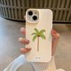 Einfache Kokospalme für iPhone 16 Handyhülle für iPhone 15 Neues Modell 14plus Kreatives 12 Litschi-Muster 11 Silikon