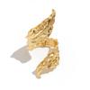 Ingemark Luxury Gold Color Metal Leaves Cuff Bangles for WomenExaggerated Punk Geometric Wrap Bangle Party Grunge Men Jewelry
