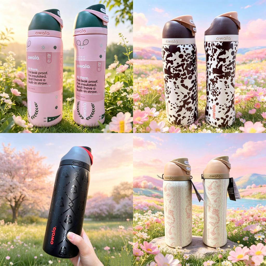 Sports Insulated Cup With Straws And Lock For Travel And Home Use