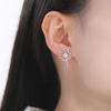 Teamer Dandelion Stud Earring for Women Girls Gold Color Stainless Steel Small Ear Studs Flower Style Fashion Zircon Gift