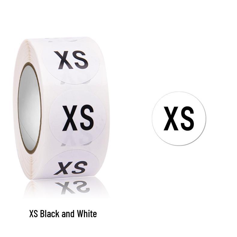 Self-Adhesive Round Size Stickers for Apparel & Footwear