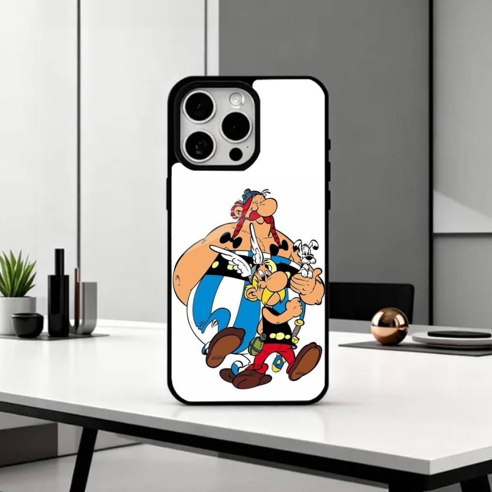 A-Asterix C-Cartoon O-Obelix   Phone Case For iPhone17,16,15,14,13,12,11 Plus,Pro Max Magnetic For Magsafe Wireless Charging