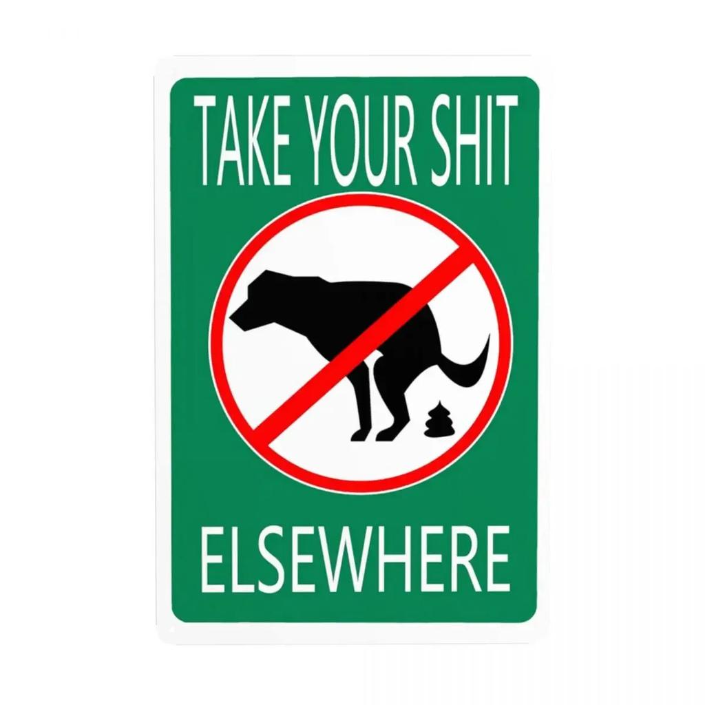 Keine Hunde erlaubt Metall Zinn Zeichen Retro kein Hund Poop Zeichen Zinn dekorative Zeichen Plaketten Club Cafe Restaurant