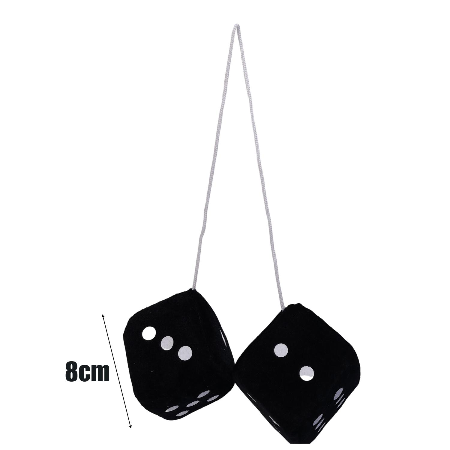 

Car Rearview Mirror Decoration Hanging Accessory Car Soft Fuzzy Dot Hook Decoration Car Styling Accessory White Blue 2pcs чёрный