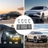 Car Trunk Net Elastic Truck Bed Organizer Multifunction Trunk Hangable Bag With 4 Carabiners High Load Bearing Trunk Net