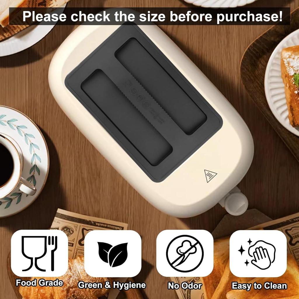 2Pack Silicone Toaster Cover,Heat Resistant Bread Machine Cover Toaster Lid Bread Maker Top Cover,Toaster Appliances Top Cover Bread Maker Dust Cover