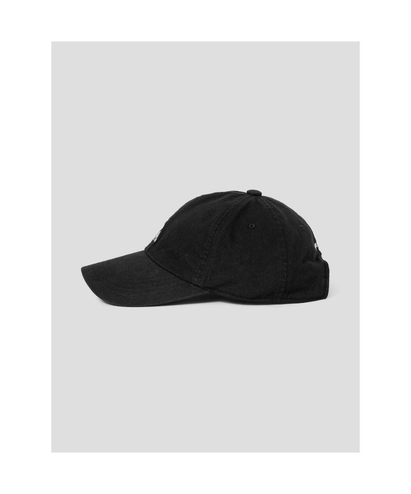 Binpolaegseseoli Oversized Cotton Twill Washed Ball Cap Black