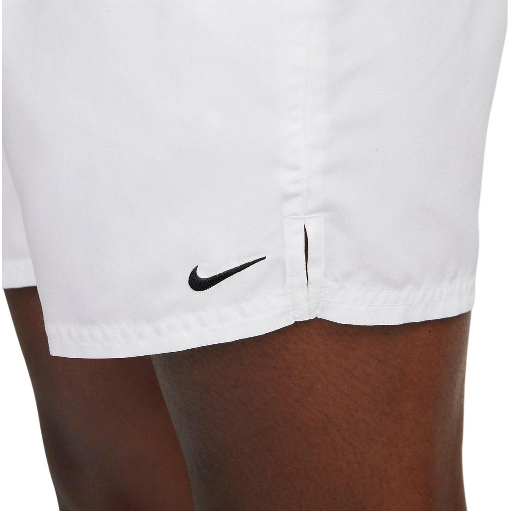 Nike Elastic Waist Solid Color Casual Shorts Men Bottoms White NESSA560-100