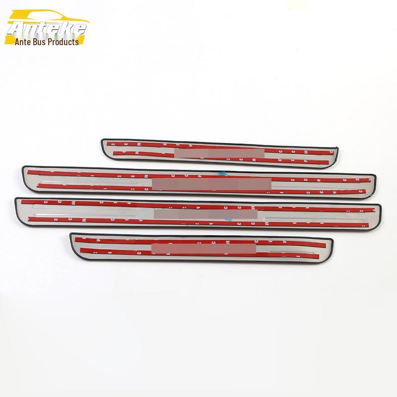 Besturn B50 Rostfritt Stål Dörrtröskel Repskyddande Dekorativ Välkomstlist