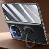 For OPPO Find N6 Case GKK  Leather +PC Hinged Folding Cover with Magnetic Rotating Ring Holder Stand with HD Privacy Glass