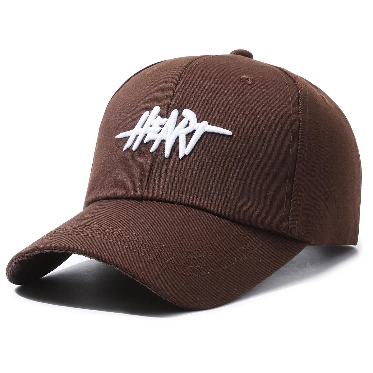 3D Embroidered HEART Text Baseball Cap Adjustable