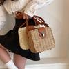 Borsa di Paglia Intrecciata a Mano da Donna Borse a Spalla da Donna Borsa a Tracolla da Spiaggia Viaggio Scatola Piccola in Rattan da Donna Borsa a Mano Shopper Borse Tote Boemia