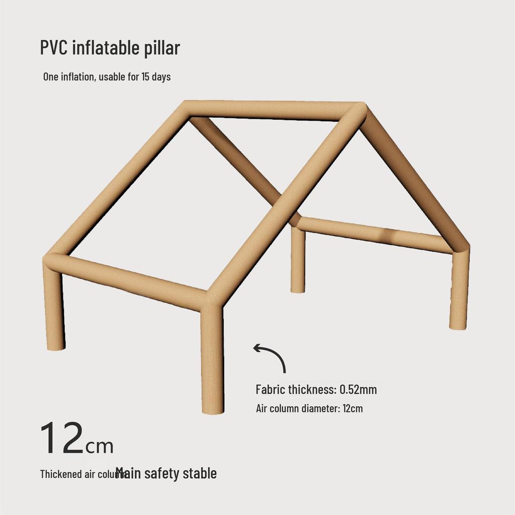 6.3 sqm Home Use Automatic Inflatable Tent, Oxford Cloth for Camping