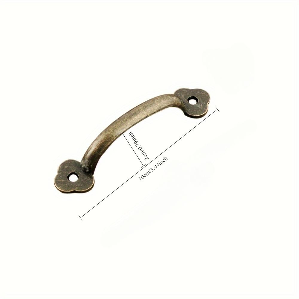 2pcs Bronze Cabinet Pulls Vintage Zinc Alloy Handles for Kitchen Cabinets Tool Shed Doors Rustic Home Hardware Drawer Handles