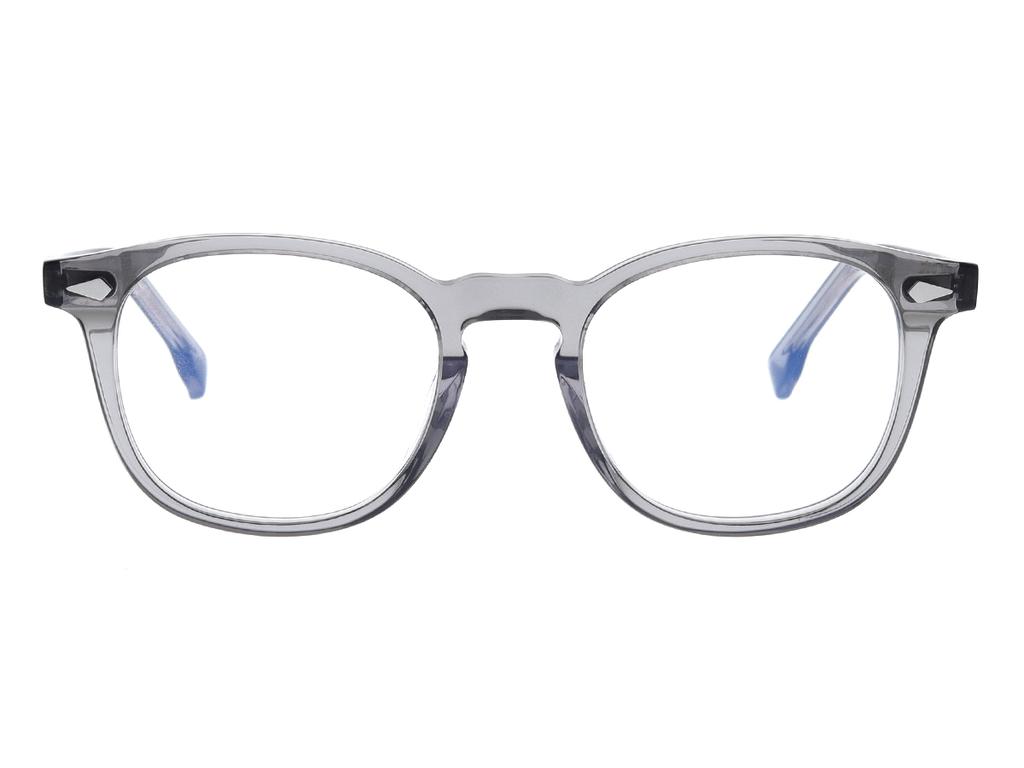 Alloaiweeo [Aloxrounz] Ar7002A C2 Vintage Frame Gray Translucent Horn-Rimmed Glasses
