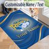 Custom Text Printed Rug Leeds Rhinos Non Slip Floor Carpet For Home Room Decor