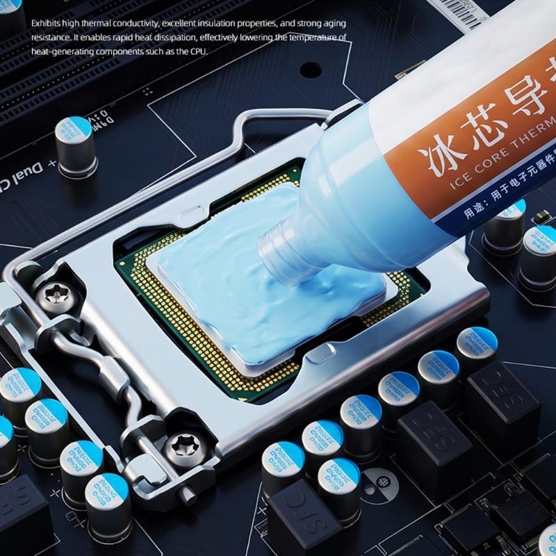Ice Cores Thermal Gel 100 G Syringes Applicators for Heat Sink Service, Cooling Upkeeps, and Thermal Contact Maintenance