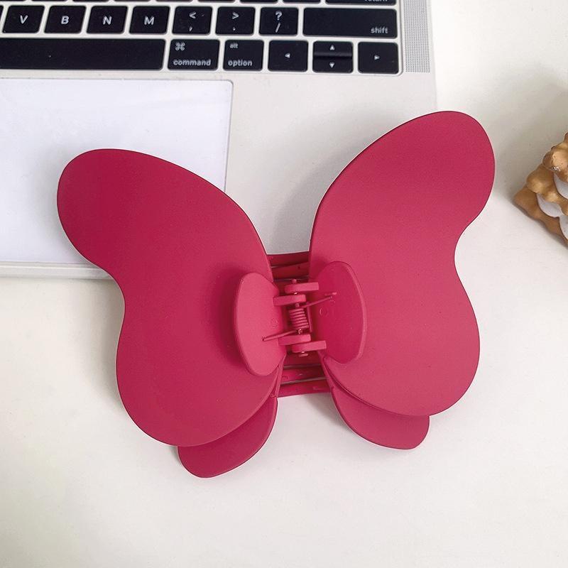 

9 цветов Зажим для волос Сверхбольшой Бабочка Однотонные Заколки для волос Женские Креативные Заколки Хвост Акула Зажимы Аксессуары для волос серебряный