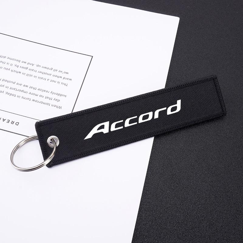 Car Logo Keychain Key Chain Ring Keyring Holder Accessories For Honda Civic Accord Fit City Vezel CRV Odyssey Pilot Jazz Insight EB1