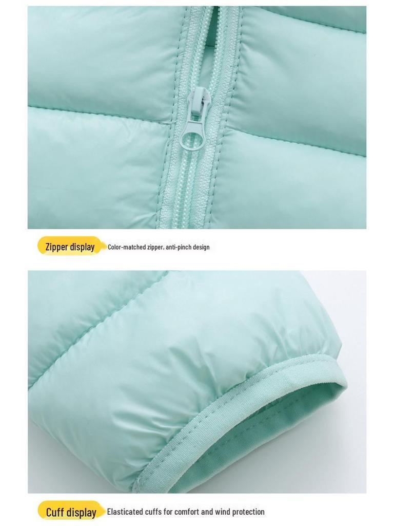 Clearance: Lightweight Baby & Toddler Down Cotton Jacket with Ear Design - Unisex Winter Coat